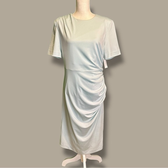 NWT Alexia Admor ‘Cataleya’ Dress in “Halogen Blue” Size Large - Picture 1 of 16